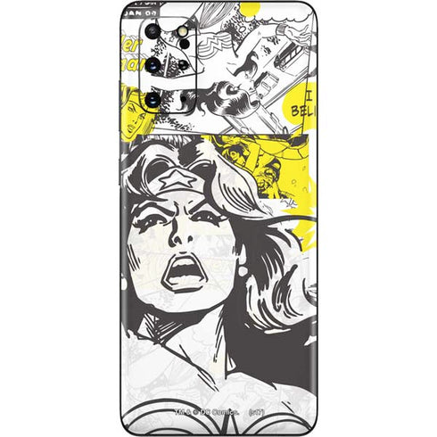 DC Comics Wonder Woman Vintage Comic Art Galaxy S20 Plus Skin